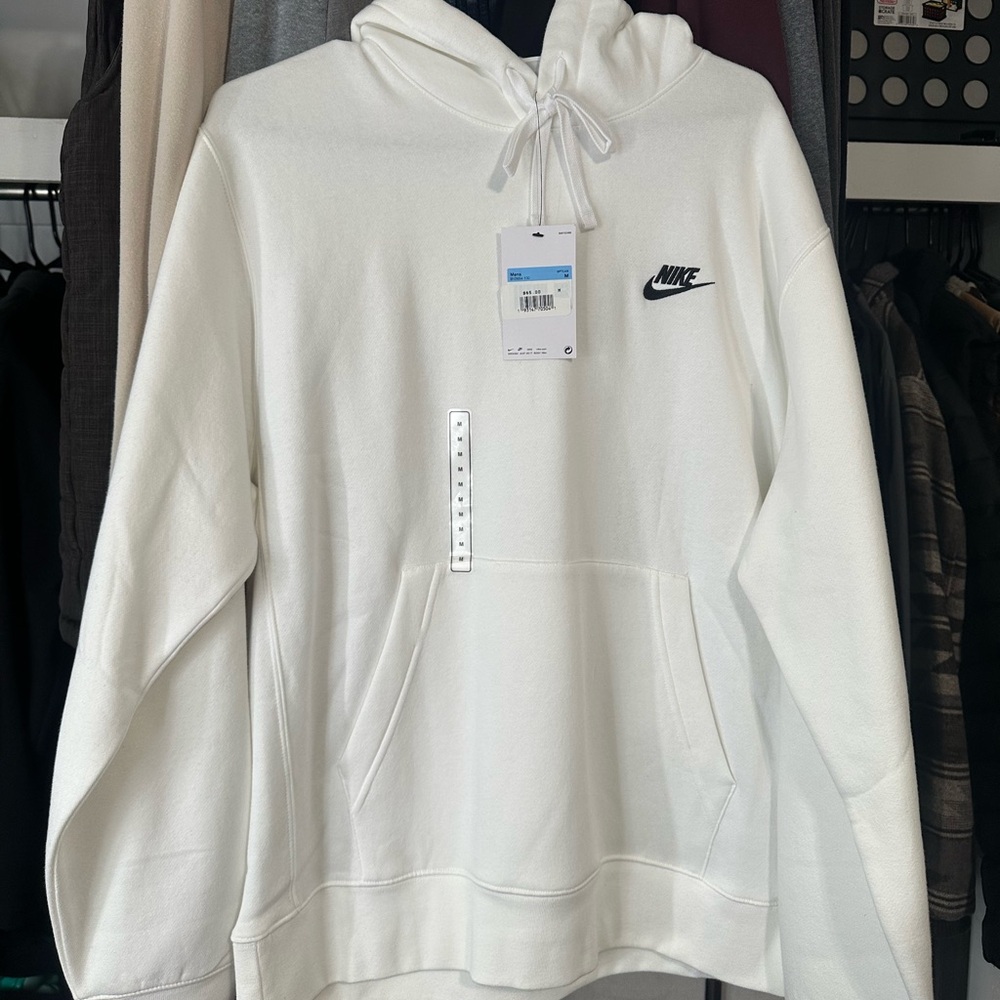 Nike Men's White Pullover Hoodie